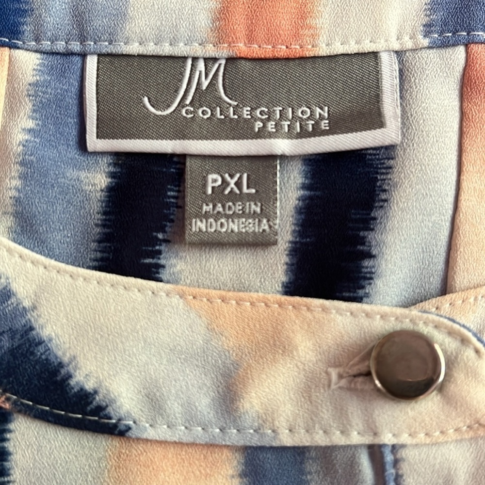 JM Collection Blue Top XLP - Picture 4 of 5